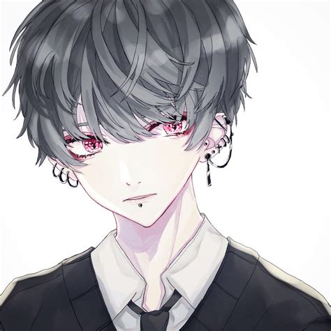 Piercing Is My Way To Be Handsome M Anime Dark Anime Guys Anime