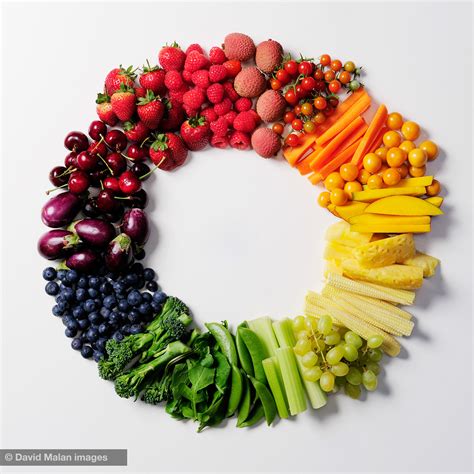 Fruit And Vegetable Colour Wheel On Behance