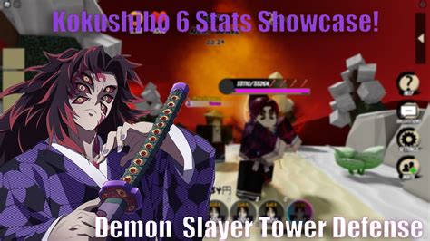 New Kokushibo 6 Stars Showcase ⭐ Demon Slayer Tower Defense Roblox