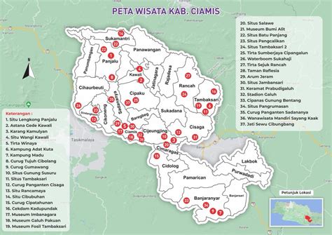 Peta Pariwisata Kabupaten Ciamis 2021 Visit Ciamis