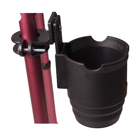 Cup Holder Wheelchair Walker Universal Black Mount Durable Insulated