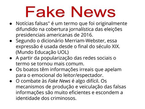Plano De Aula Ano Fake News Not Cias Criadas E Falseadas