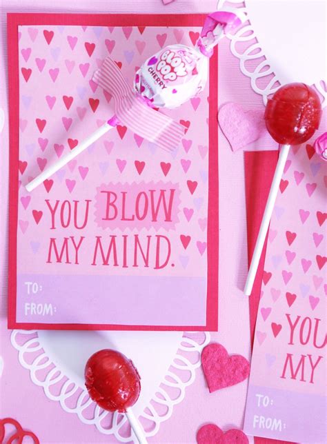 Blow Pop Valentine Free Printable Free Printable Templates
