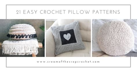 If you answer it, (any one answer will do) she'll give you a snooze ribbon. 21 Easy Crochet Pillow Patterns | Cream Of The Crop Crochet