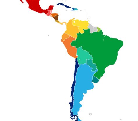 A Political Map Of Latin America United States Map