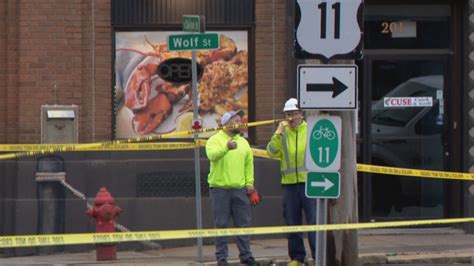 Intersection On Northside Of Syracuse Shut Down After Car Crashes Into