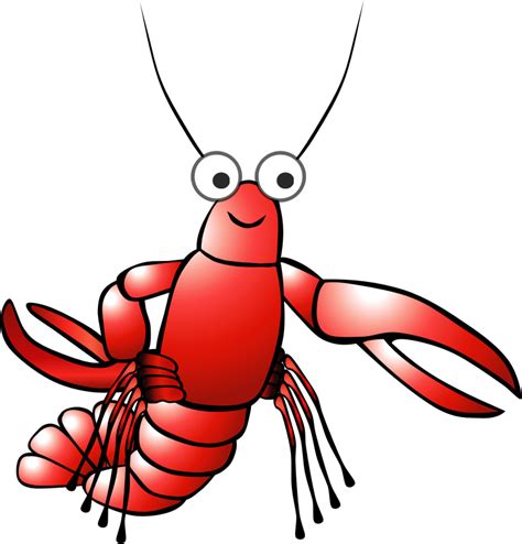 Red Cartoon Lobster Openclipart