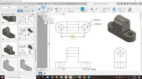 20 Isos Fusion 360 12 Dimensioned Drawing Youtube