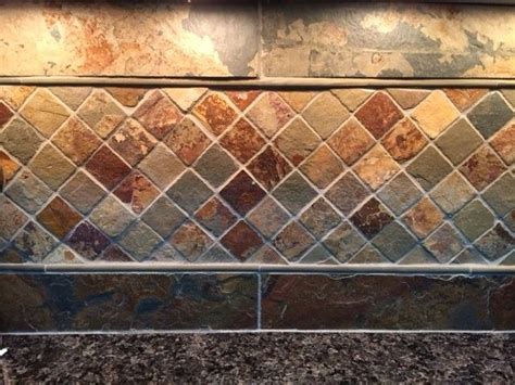 Copper Rust Tumbled Slate Mosaic Tile 2 In Mosaic Wall Style Tile