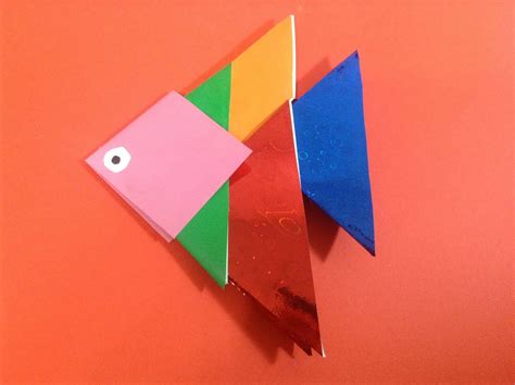 Origami Colorful Fish