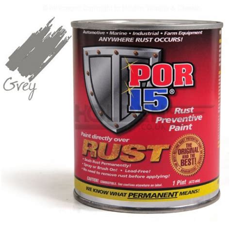 Por 15 Rust Preventative Paint Grey 0473 Litre