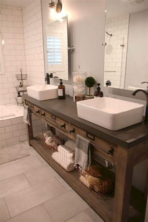 35 Best Rustic Bathroom Vanity Ideas And Designs For 2023