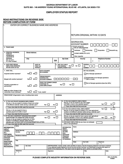978 insurance agent jobs available in georgia on indeed.com. 2005-2021 Form GA DOL-1a Fill Online, Printable, Fillable ...