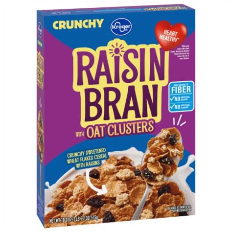 Kroger Crunchy Raisin Bran Cereal 18 2 Oz Kroger