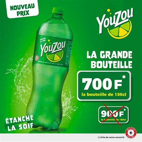 Youzou La Nouvelle Boisson Gazeuse Aux Arômes Naturels De Citron Et