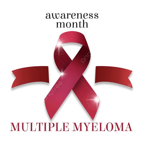 Multiple Myeloma Awareness Month Red Gradient Ribbon Red Gradient