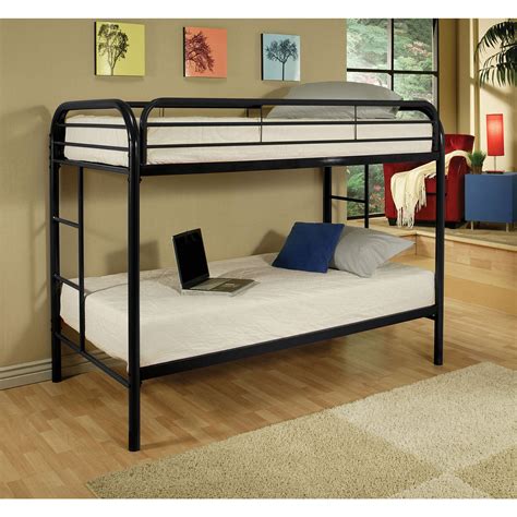 Elevated beds, such as bunk bed are a perfect choice for kids. Twin/Twin Bunk Bed Complete with Mattresses - Mattress ...