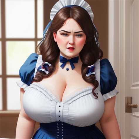 Generador De Arte Ai A Partir De Texto Four Bbw Maid Big Boobs Severe