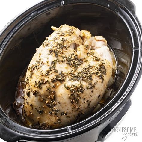 Crock Pot Turkey Breast Juicy Fast Prep Wholesome Yum