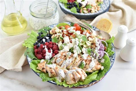 Grilled Chicken Salad With Raspberry Recipe Cookme Recipes