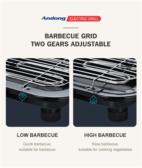 Andong Indoor Tabletop Smokeless Electric Bbq Grill With Thermostat And