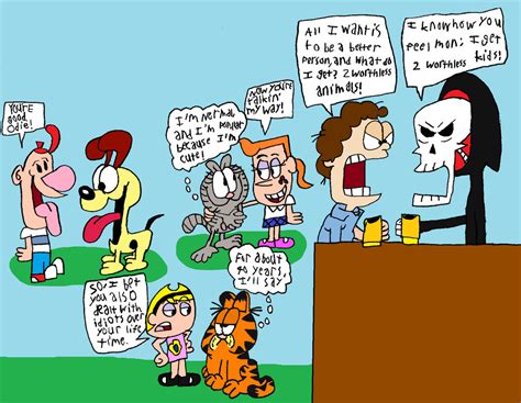 Billy And Mandy Garfield Crossover By Dynamoe On Deviantart