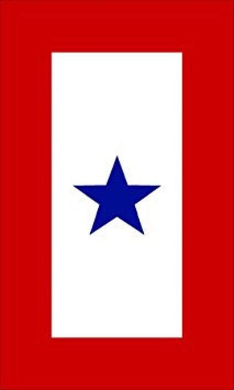 1 Blue Star Military Service Flag Sticker Army Decal In 2020