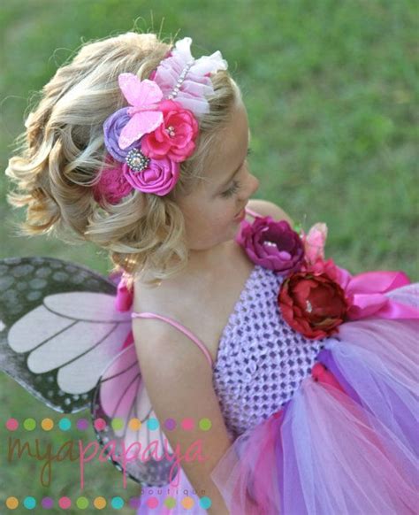 Fairy Headband Butterfly Rosette And Lace Fairy Headband Mermaid