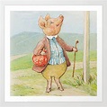 Pigling Bland by Beatrix Potter Art Print by viktoriusart | Society6 # ...