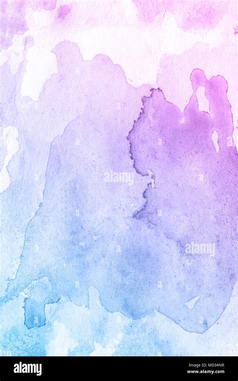 Purple And Blue Watercolor Paint Background Stock Photo Alamy
