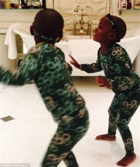 Madonna Teaches Twin Daughters Hit Nicki Minaj Song Daily Mail Online
