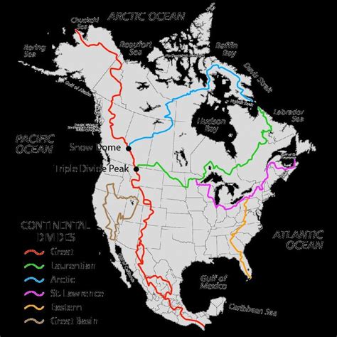North America Continental Divides Tectonica De Placas
