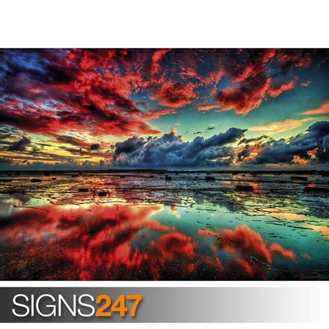 Psychedelic Trippy Sky Nature 1053 Picture Poster Print Art A0 A1 A2