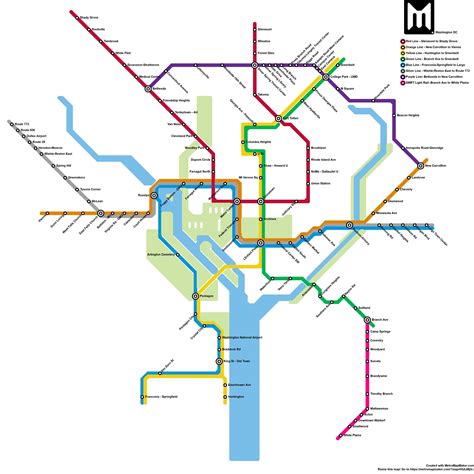 Oc Transit Map Of Dc Metro Including The Anticipated Silver Spring