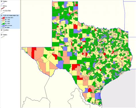Texas School District Map By Region Printable Maps