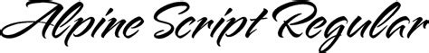 I know this sounds strange but i'm creating. Alpine Script Regular premium font buy and download
