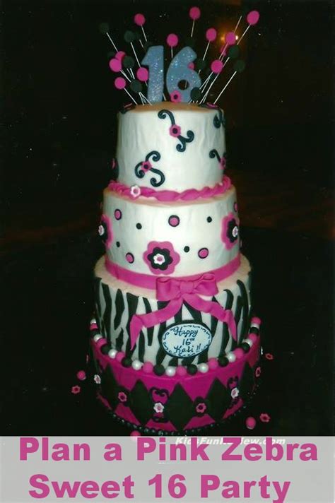 Sweet 16 Pink Zebra Party Ideas The Kids Fun Review