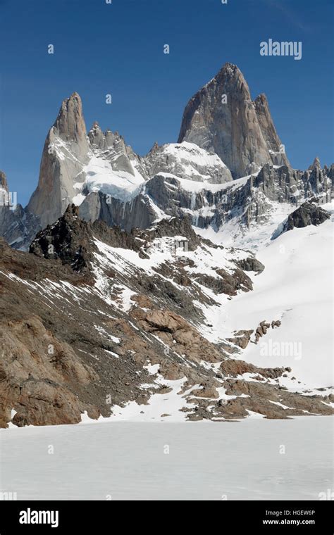 Laguna De Los Tres And Mount Fitz Roy El Chalten Patagonia Argentina