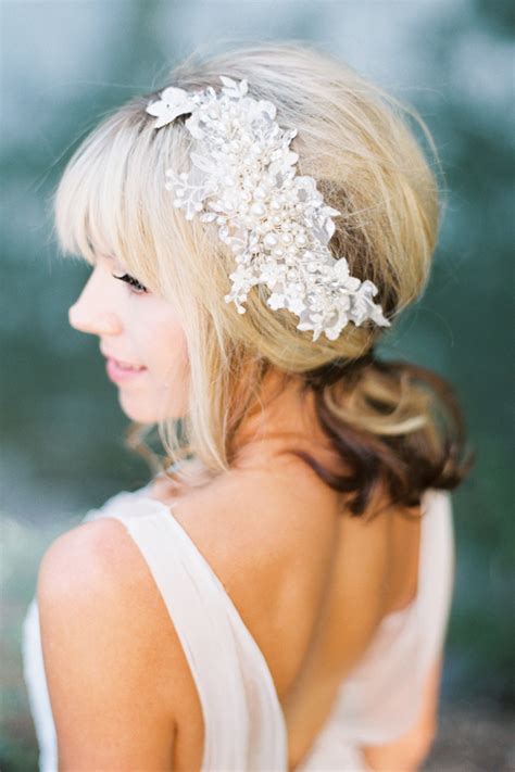 Selecting the perfect bridal headpiece. Clementine Pearls Ivory Bridal Headpiece - Bridal Headpieces | Wedding Accessories | Bride La Boheme