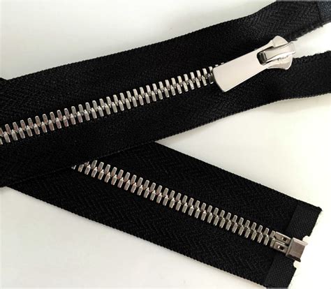 Brushed Metal Zips And Polished Zipper Nickel Free