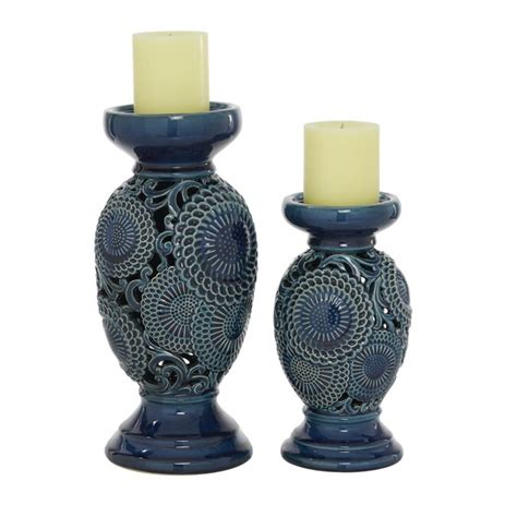 Ceramic Pillar Candle Holders To Amazon Com Hosley Set Of 3 Ceramic
