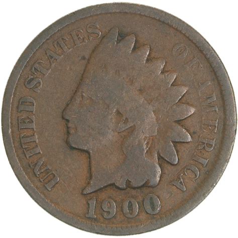 1900 P Indian Head Cent Good Penny Gd Daves Collectible Coins