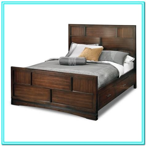 Full Size Platform Bed With Drawers Underneath Bedroom Home