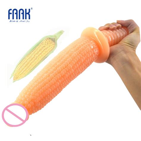 Faak Long Dildo With Thread Handle Imitate Corn Dildo Big Fake Penis Sex Toys For Women Adult