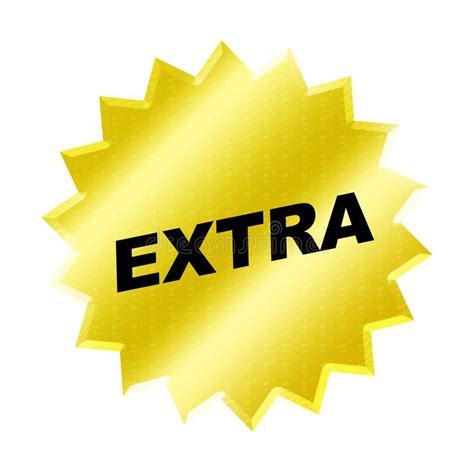 Extra Sign Yellow Extra Sign Web Button Internet Design Aff