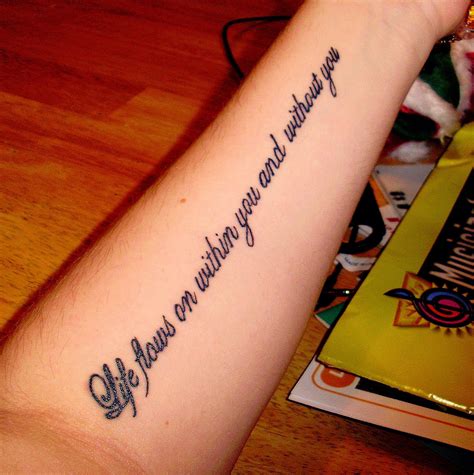 Meaningful Tattoo Quotes Photos Cantik