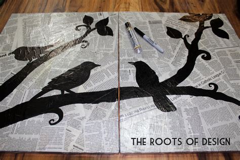 The Roots Of Design Diy Newspaper Art