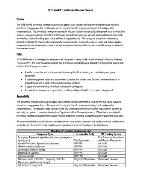 Sample of job safety analysis for welding workfull description. Sample Written Preventive Maintenance Program ...
