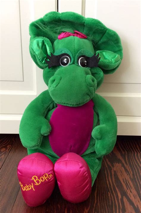 • collect them both (sold separately) so kids can have hours of fun playing and cuddling with their favorite barney friends. 1992 Baby Bop Plushy by Lalecreations on Etsy | Vintage baby, Plushies, Childhood memories