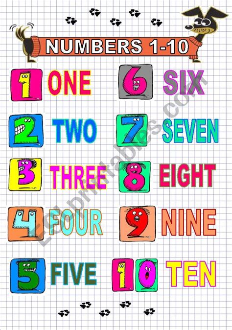 Numbers Worksheets For Very Young Learners